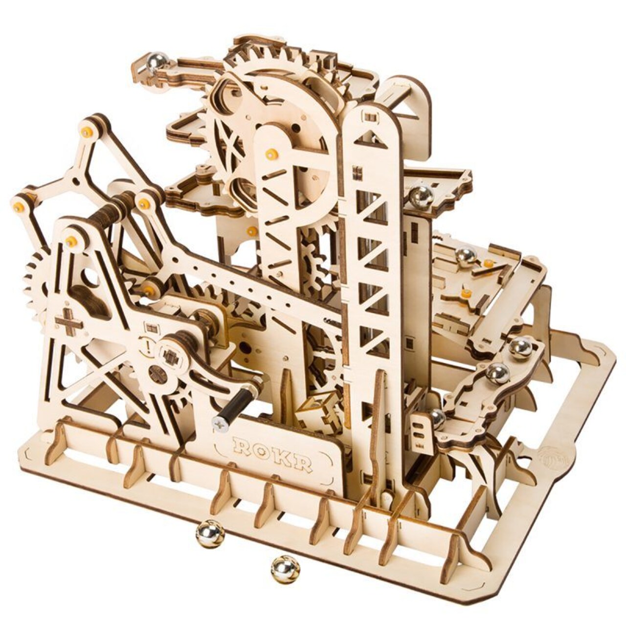 Robotime 3D Wooden Puzzle - Marble Race Run Maze Balls - LG504 Tower Coaster - Building Kits Toys for Children